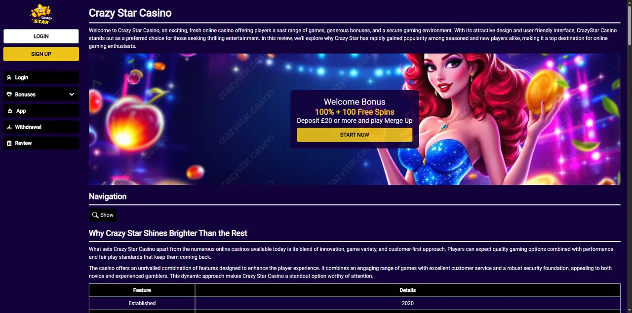 Crazystar Casino Casino